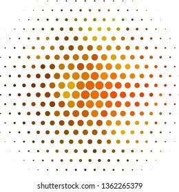 Light Green, Yellow vector pattern with circles. Abstract decorative design in gradient style with bubbles. Pattern for websites, landing pages.