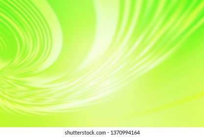 Light Green, Yellow vector pattern with lines. A shining illustration, which consists of curved lines. Brand new design for your ads, poster, banner.