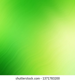 Light Green, Yellow vector pattern with curved lines. Colorful abstract illustration with gradient curves. Template for your UI design.