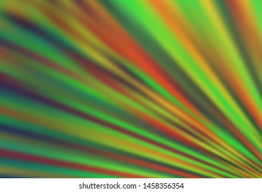 Light Green, Yellow vector pattern with narrow lines. Glitter abstract illustration with colored sticks. Pattern for websites, landing pages.