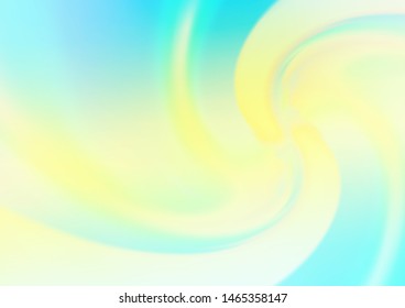 Light Green, Yellow vector pattern with bubble shapes. Shining crooked illustration in marble style. Pattern for your business design.