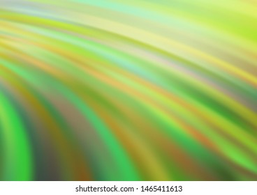 Light Green, Yellow vector pattern with lamp shapes. Blurred geometric sample with gradient bubbles.  Pattern for your business design.