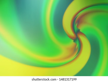 Light Green, Yellow vector pattern with lamp shapes. Glitter abstract illustration with wry lines. A new texture for your  ad, booklets, leaflets.