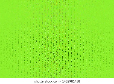 Light Green, Yellow vector pattern with spheres. Glitter abstract illustration with blurred drops of rain. Design for your business advert.