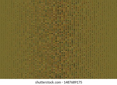 Light Green, Yellow vector pattern with spheres. Glitter abstract illustration with blurred drops of rain. Pattern for futuristic ad, booklets.