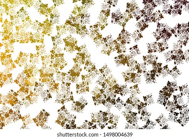 Light Green, Yellow vector pattern with random forms. Colorful chaotic forms with gradient in modern style. Simple design for your web site.