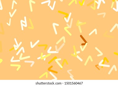 Light Green, Yellow vector pattern with bent lines. Colorful geometric sample with gradient lines.  Abstract style for your business design.