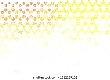 Light Green, Yellow vector pattern with curved lines. A sample with colorful lines, shapes. Brand new design for your ads, poster, banner.