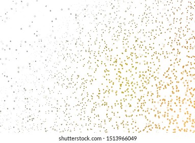 Light Green, Yellow vector pattern with christmas stars. Shining colored illustration with stars. Pattern for astrology websites.