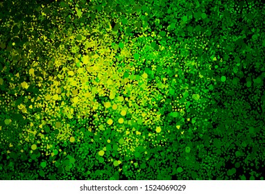 Light Green, Yellow vector pattern with random forms. Modern abstract illustration with colorful random forms. Best smart design for your business.