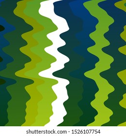 Light Green, Yellow vector pattern with curves. Colorful illustration, which consists of curves. Template for your UI design.
