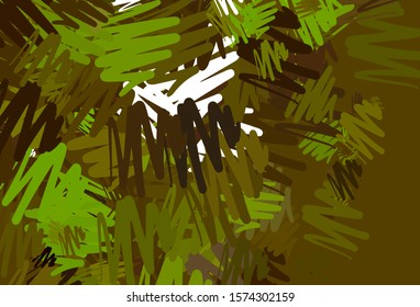 Light Green, Yellow vector pattern with sharp lines. Blurred decorative design in simple style with lines. Pattern for your busines websites.