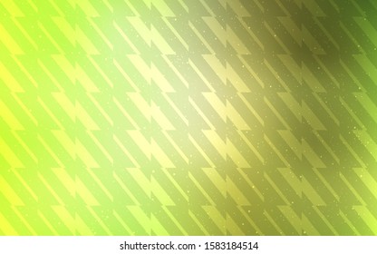 Light Green, Yellow vector pattern with sharp lines. Colorful shining illustration with lines on abstract template. Pattern for your busines websites.