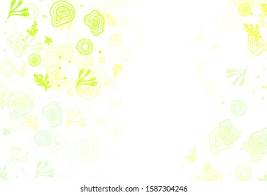 Light Green, Yellow vector pattern with random forms. Modern abstract illustration with colorful random forms. Background for a cell phone.