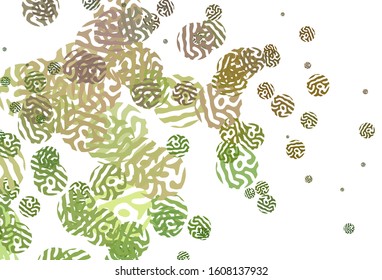 Light Green, Yellow vector pattern with random forms. Simple colorful illustration with abstract gradient shapes. Simple design for your web site.