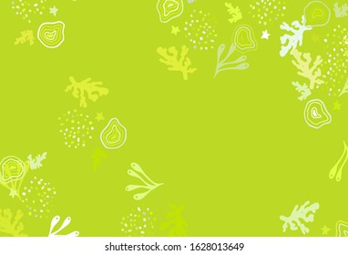 Light Green, Yellow vector pattern with random forms. Simple colorful illustration with abstract gradient shapes. Best smart design for your business.