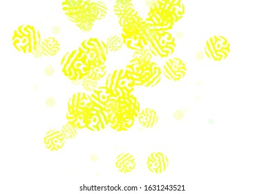 Light Green, Yellow vector pattern with random forms. Simple colorful illustration with abstract gradient shapes. Simple design for your web site.