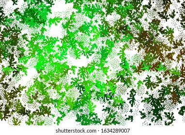 Light Green, Yellow vector pattern with random forms. Modern abstract illustration with colorful random forms. Elegant design for wallpapers.