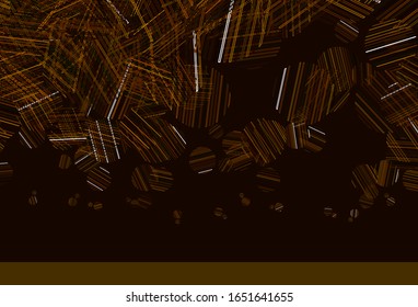 Light Green, Yellow vector pattern with spheres. Illustration with set of shining colorful abstract circles. Pattern for futuristic ad, booklets.