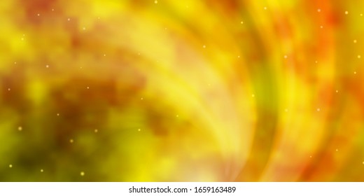 Light Green, Yellow vector pattern with abstract stars. Colorful illustration in abstract style with gradient stars. Pattern for websites, landing pages.