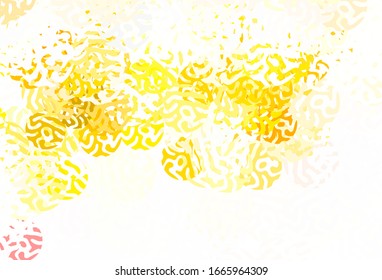 Light Green, Yellow vector pattern with random forms. Illustration with colorful gradient shapes in abstract style. Background for a cell phone.