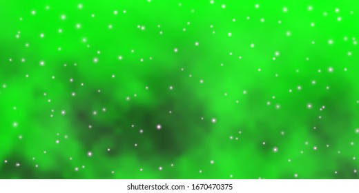 Light Green, Yellow vector pattern with abstract stars. Colorful illustration in abstract style with gradient stars. Pattern for new year ad, booklets.