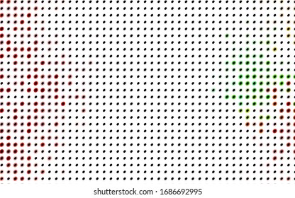 Light Green, Yellow vector pattern with colored spheres. Geometric sample of repeating circles on white background in halftone style.