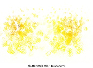 Light Green, Yellow vector pattern with curved lines. A shining illustration, which consists of curved lines. Colorful wave pattern for your design.