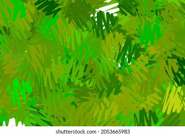 Light Green, Yellow vector pattern with sharp lines. Lines on blurred abstract background with gradient. Template for your beautiful backgrounds.