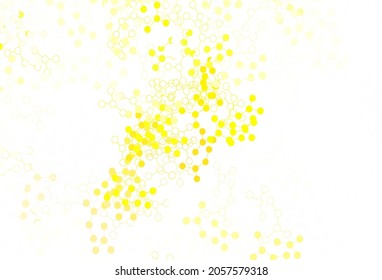 Light Green, Yellow vector pattern with artificial intelligence network. Colorful design in simple style with AI links. Smart design for promotion of bid data.