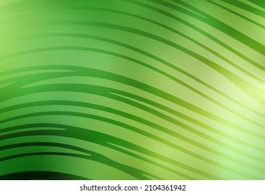 Light Green, Yellow vector pattern with wry lines. Colorful abstract illustration with gradient lines. Pattern for your business design.