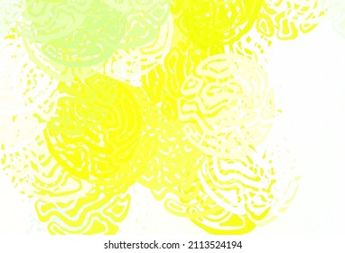 Light Green, Yellow vector pattern with random forms. Decorative design in abstract style with random forms. Best smart design for your business.