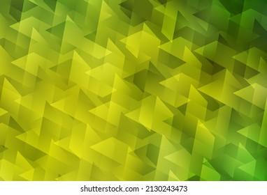 Light Green, Yellow vector pattern in square style. Glitter abstract illustration with rectangular shapes. Pattern can be used for websites.
