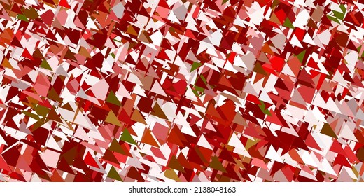 Patrón vectorial amarillo verde claro con formas poligonales. Magnífica ilustración abstracta con formas triangulares, formas. Patrón para promociones.