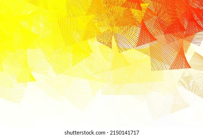 Light Green, Yellow vector pattern with sharp lines. Shining colored illustration with sharp stripes. Pattern for ad, booklets, leaflets.