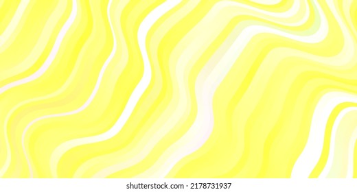 Light Green, Yellow vector pattern with wry lines. Brand new colorful illustration with bent lines. Pattern for websites, landing pages.