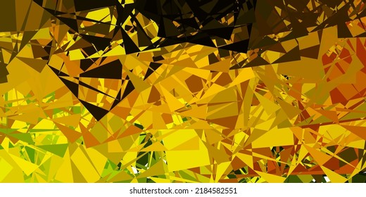 Light Green, Yellow vector pattern with abstract shapes. Simple design in abstract style with gradient forms. Smart design for your business.