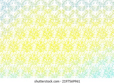 Light green, yellow vector pattern with spheres. Modern abstract illustration with colorful water drops. Completely new template for your brand book.