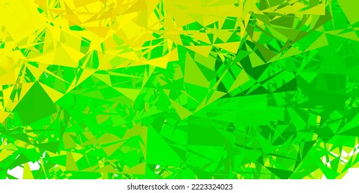 Light Green, Yellow vector pattern with abstract shapes. Simple design in abstract style with gradient forms. Elegant design for wallpaper set.