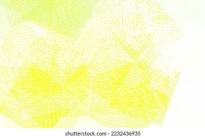 Light Green, Yellow vector pattern with bent lines. Shining colorful illustration in simple curve style. Background for cell phone screens.