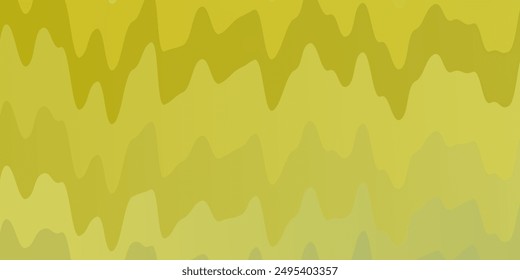 Light Green, Yellow vector pattern with wry lines. Abstract illustration with bandy gradient lines. Smart design for your promotions.