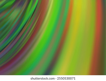 Light Green, Yellow vector pattern with liquid shapes. A sample with blurred bubble shapes. The template for cell phone backgrounds.