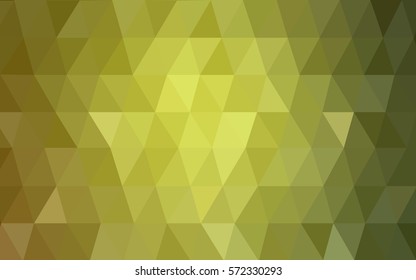 Light Green, Yellow vector Pattern.  triangular template. Geometric sample. Repeating routine with triangle shapes. New texture for your design. Pattern can be used for background.