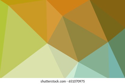 Light Green, Yellow vector Pattern.  triangular template. Geometric sample. Repeating routine with triangle shapes. New texture for your design. Pattern can be used for background.