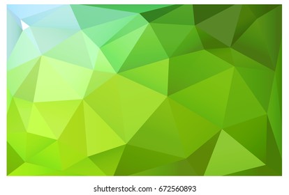 Light Green, Yellow vector Pattern.  triangular template. Geometric sample. Repeating routine with triangle shapes. New texture for your design. Pattern can be used for background.