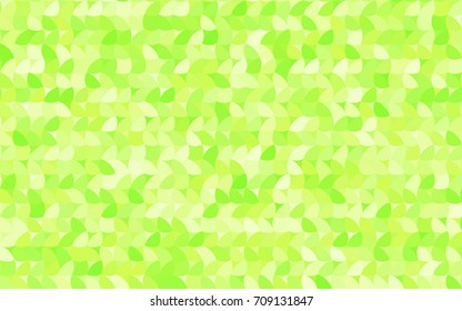 Light Green, Yellow vector pattern with colored spheres. Geometric sample of repeating circles on white background in halftone style.