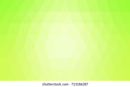 Light Green, Yellow vector Pattern.  triangular template. Geometric sample. Repeating routine with triangle shapes. New texture for your design. Pattern can be used for background.