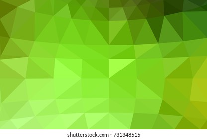 Light Green, Yellow vector Pattern.  triangular template. Geometric sample. Repeating routine with triangle shapes. New texture for your design. Pattern can be used for background.