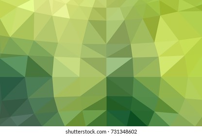 Light Green, Yellow vector Pattern.  triangular template. Geometric sample. Repeating routine with triangle shapes. New texture for your design. Pattern can be used for background.