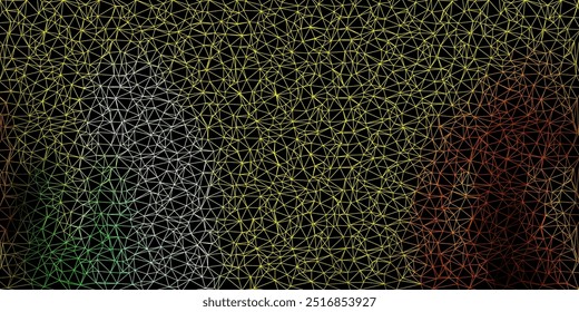 Light green, yellow vector poly triangle template. Colorful abstract illustration with gradient triangles. Your business gesign.